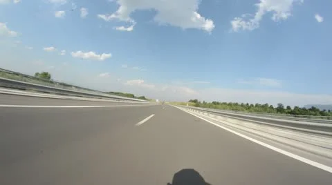 Drive motorcycle on highway Video stock 11358180