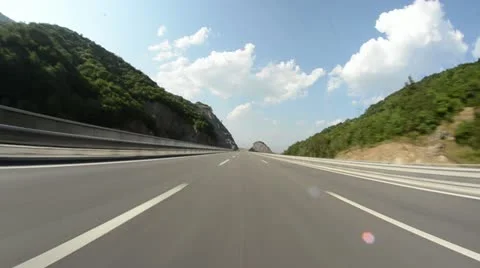 Drive motorcycle on highway Video stock 11358183