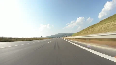 Drive motorcycle on highway Video stock 11358184
