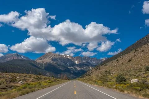 Drive to the Mountains Stock Photos
