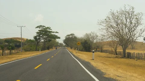 Drive Plate-Forward view-From San Juan del Sur to Rivas Nicaragua-POV Vídeo Stock 107700028