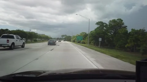 Drive plate front I275 St. Petersburg,  FL Stock Footage 246649911