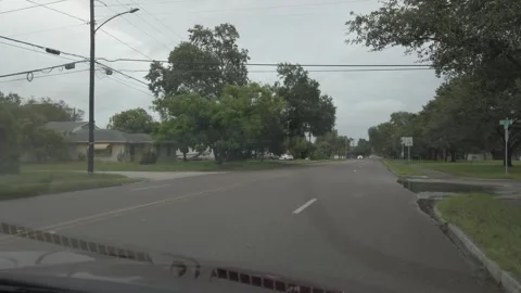 Drive Plate front window in for lane road sunny day and red light. Stock Footage 249607731
