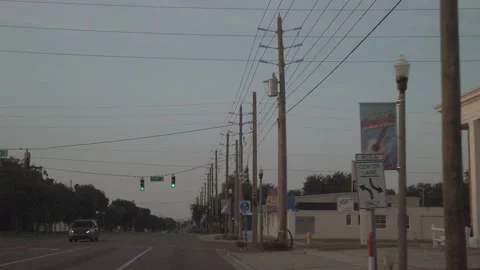 Drive Plate from Front windshield on a sunny day in Gulfport, Florida. Stock Footage 249211815
