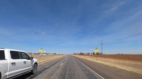 Drive Plate: Meadow, Texas 스톡 동영상 255805567