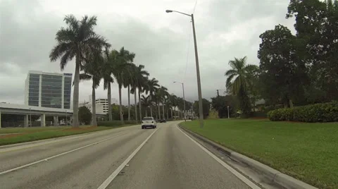 Drive POV Highway 1 Miami Florida 2 HD 0271 Stock Footage