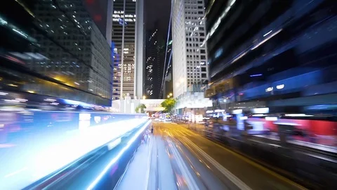 Drive pov modern highway timelapse/hyperlapse night. Pov night driving Stock-Footage 112135244