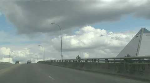 Drive by the Pyramid Stock-Footage 22705805