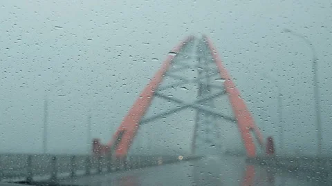 Drive on a rainy day. Stock Footage 94187922