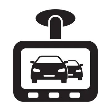 Drive recorder, Dvr icon vector Car dash cam sign for graphic design, logo, w Stock Illustration