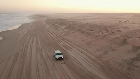 Drive on sand Stock Footage 150252461