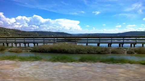 Drive by the seaside Stock Footage 93491824