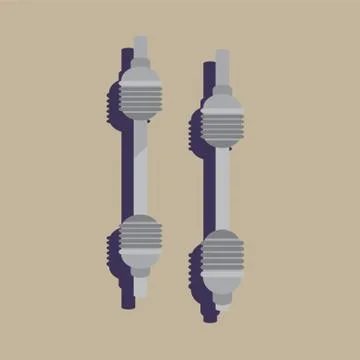 Drive Shaft Stock Illustration
