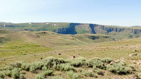 Drive shot Summit Steens Mountain Near Malhuer Wildlife Refuge 28 Stock Footage 81650914