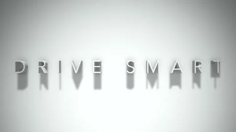 drive smart 3D title animation with shad... | Stock Video | Pond5