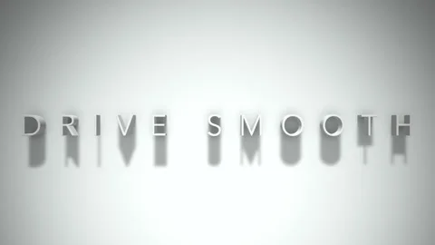 Drive smooth 3D title animation white text on a white background 動画素材 299822907