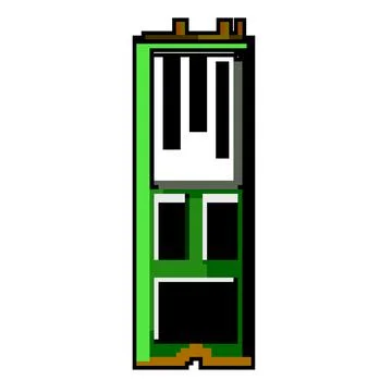 Drive ssd storage game pixel art vector illustration Stockillustratie
