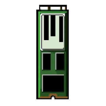 Drive ssd storage pixel art vector illustration Stockillustratie