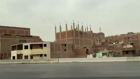 Drive streets of Cairo Egypt Stock Footage 195506398