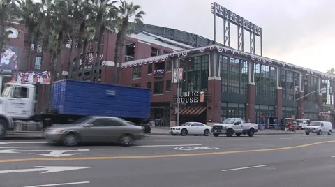 Drive by AT&amp;T park Video stock 49123447