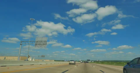 Drive on Texas Highway Video stock 62307195