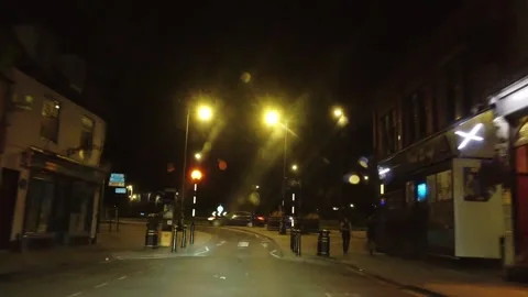 Drive Though Residential District of Central Peterborough City Vídeo Stock 317501472