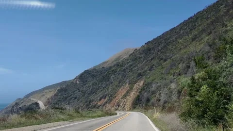 Drive through Big Sur, Ca Stock Footage 210300971