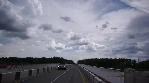 Drive through the bridge Stock Footage 40697986