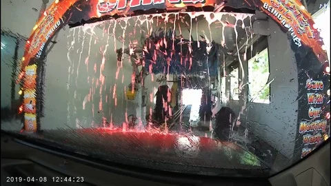 Drive Through Car Wash Vídeo Stock 106026504