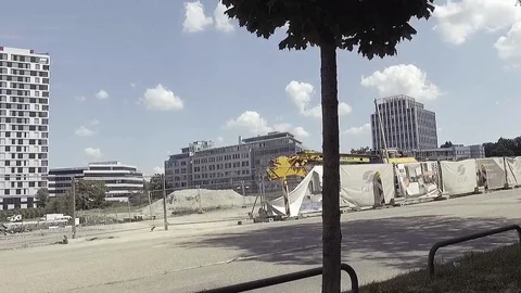 Drive through construction site Video stock 94078653