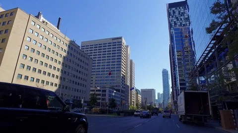 Drive through downtown Toronto. Stock Footage 75802053