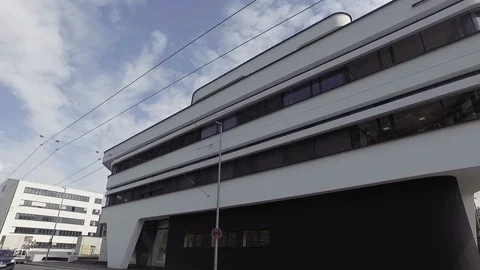 Drive through futuristic building Video stock 94121402