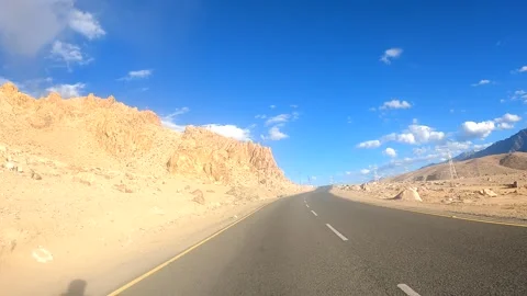 Drive Through Himalayan Mountains from Kargil to Leh Stock Footage 328822901
