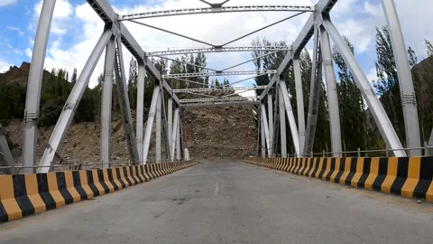 Drive Through Himalayan Mountains from Kargil to Leh Stock Footage 328825175