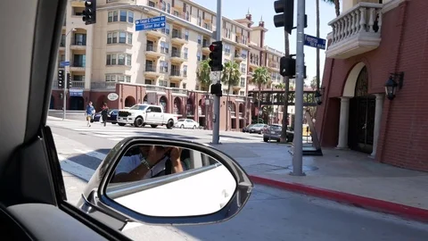 Drive Through LA Stock Footage 123624708