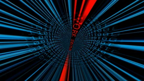 Drive through the network security tunnel Stock Footage 165702465