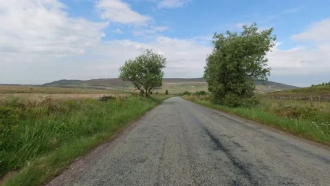 Drive through the peak district pov moving Stock Footage 197567455