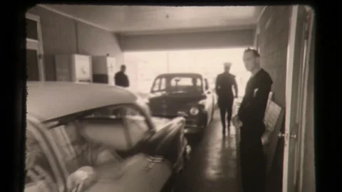 Drive Through Polio Inoculation Vaccination Are Delivered To Patients in the Car Stock Footage 130298029
