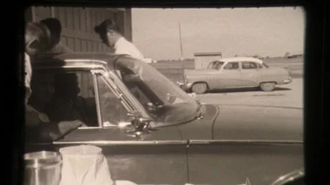 Drive Through Polio Inoculation Vaccination Are Delivered To Patients in the Car Stock Footage 130298097