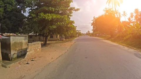 Drive through Stone town 库存影片 85666570