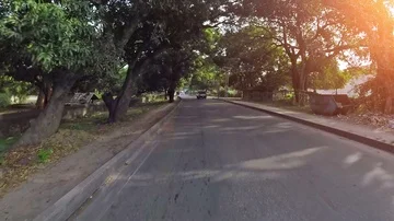 Drive through Stone town Stock Footage 85670609