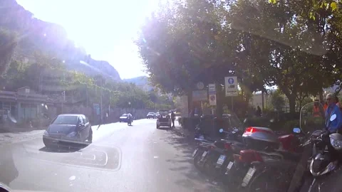 Drive through township of Meta, Naples / Napoli, Italy, Europe Stock Footage 150449244