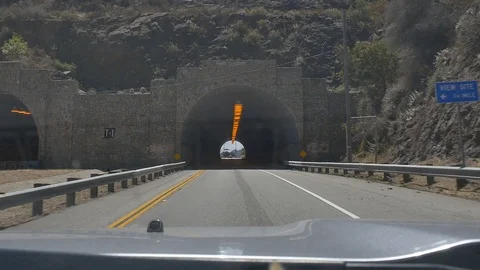 Drive through a tunnel Stock Footage 91630828