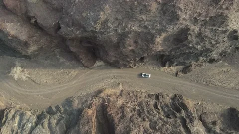 A drive through Wadi Ghub Stock Footage 156961894