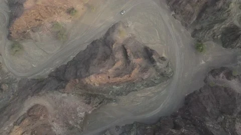 A drive through Wadi Ghub Stock Footage 156962163