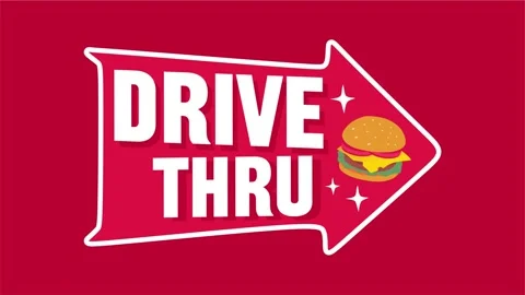 Drive thru open 24 hours Stock Footage 326570412