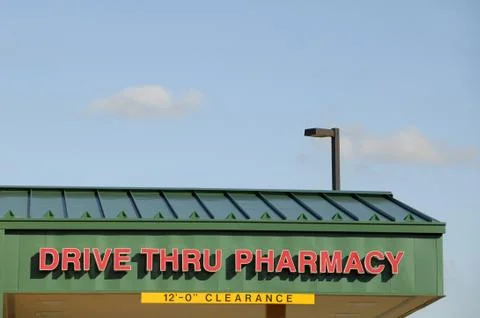 Drive Thru Pharmacy Stock Photos