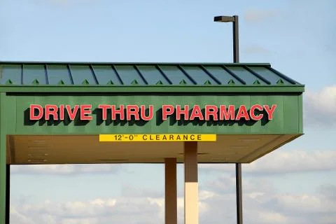 Drive Thru Pharmacy Stock Photos