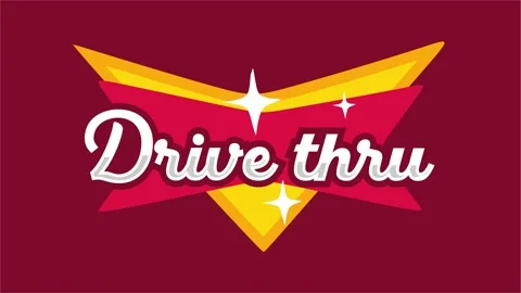 Drive thru restaurant open 24 hours Stock Footage 331631298