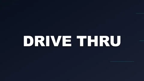 Drive thru restaurant service concept. Stock Footage 334659067
